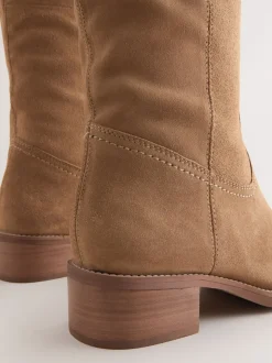 Marron fauve en daim - Bottes à enfiler Forever Comfort® hauteur genou