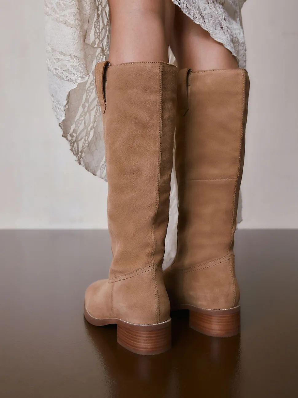 Marron fauve en daim - Bottes à enfiler Forever Comfort® hauteur genou