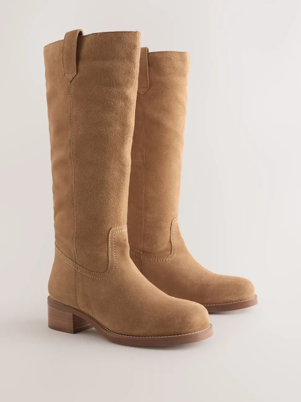 Marron fauve en daim - Bottes à enfiler Forever Comfort® hauteur genou