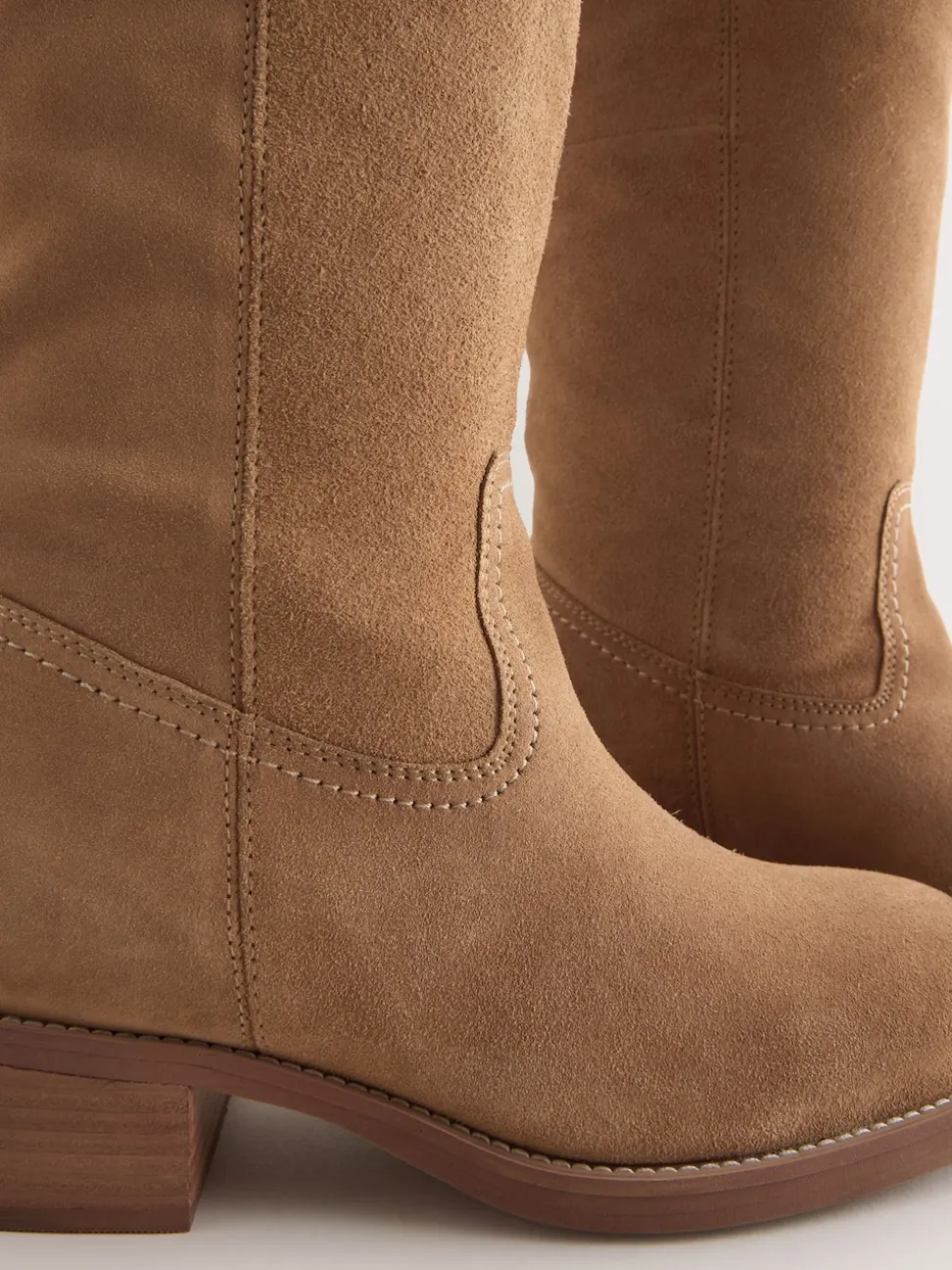 Marron fauve en daim - Bottes à enfiler Forever Comfort® hauteur genou