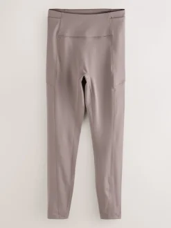 Marron mink - Legging de sport Power Active avec poche