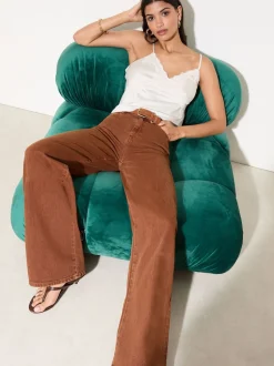 MARRON TABAC - Jean ample Friends Like These X Lucy Mecklenborgh pour tous les jours