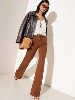 MARRON TABAC - Jean ample Friends Like These X Lucy Mecklenborgh pour tous les jours