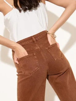MARRON TABAC - Jean ample Friends Like These X Lucy Mecklenborgh pour tous les jours