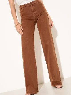MARRON TABAC - Jean ample Friends Like These X Lucy Mecklenborgh pour tous les jours