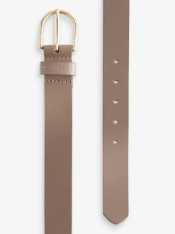 Marron taupe - Ceintures de cuir régulières
