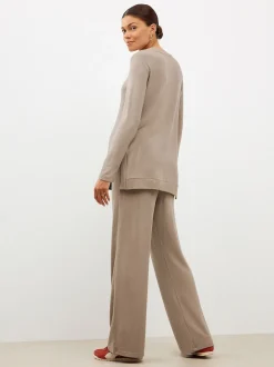 Marron taupe - Ensemble Sweat-shirt et Survêtement coordonné pour l’allaitement et la Grossesse