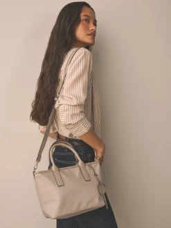Marron taupe - Sac à bandoulière en nylon
