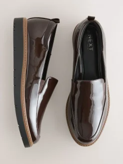 Marron verni - Mocassins Forever Comfort® à enfiler propres à semelle épaisse
