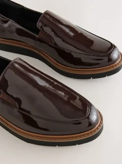 Marron verni - Mocassins Forever Comfort® à enfiler propres à semelle épaisse