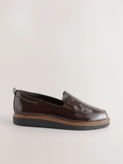 Marron verni - Mocassins Forever Comfort® à enfiler propres à semelle épaisse