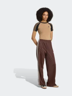 Marron/blanc - Pantalons de survêtement amples Adidas Original Firebird