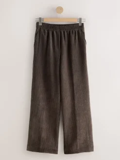 Marron/kaki - Lot de 2 Pantalons Jambe large en Velours côtelé doux