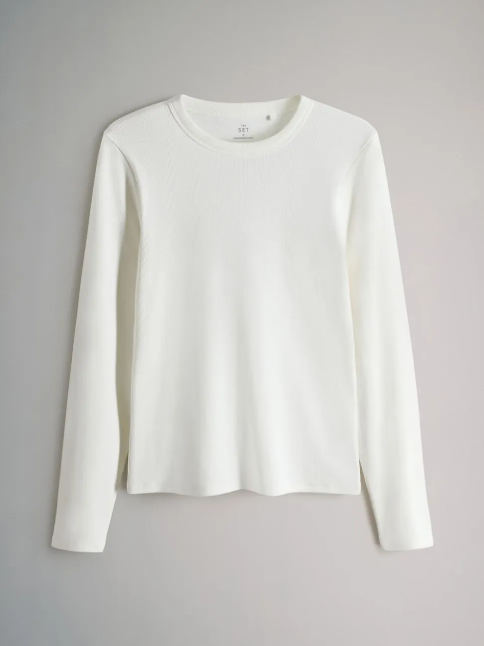 Marron/Rose/Blanc/Rayure - The Set 5 Lot Manches longues côtelées T-shirt