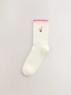 Matcha rose - Lot de 3 paires de chaussettes de sport à semelle Coussin