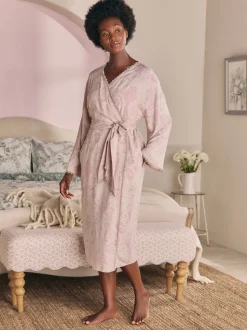 mauve - Peignoir Laura Ashley Josette