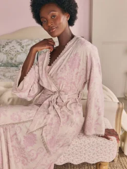 mauve - Peignoir Laura Ashley Josette