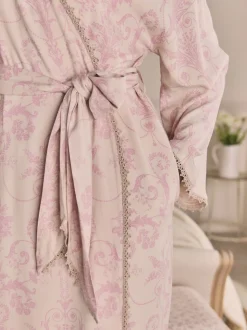 mauve - Peignoir Laura Ashley Josette
