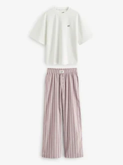 mauve - soi-même. Pyjama à manches courtes