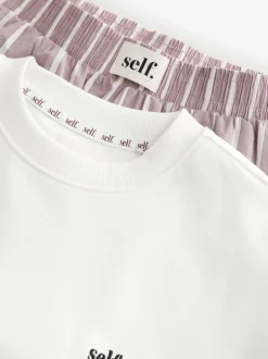 mauve - soi-même. Pyjama à manches courtes