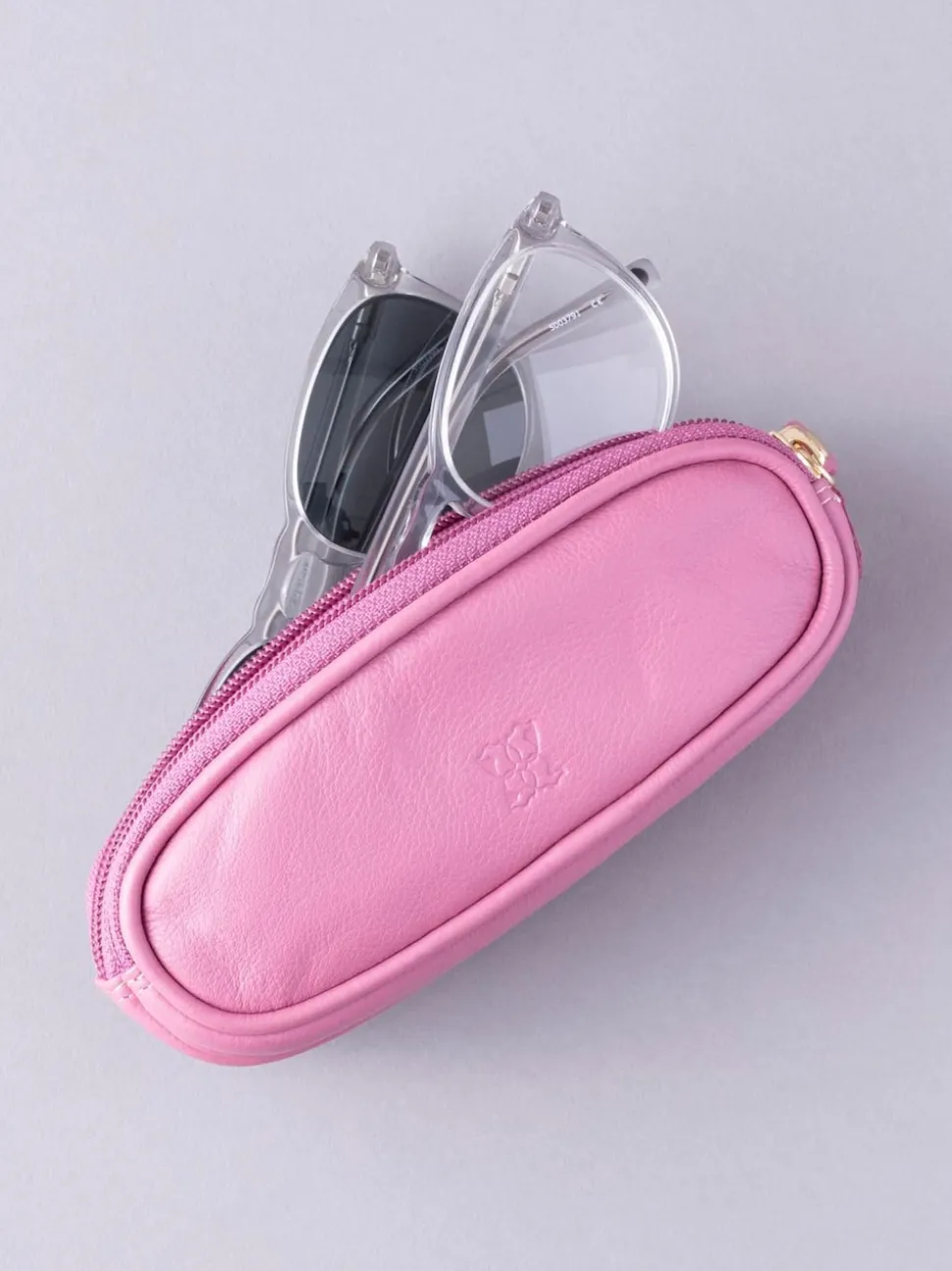 mauve - Étui Lakeland en cuir à deux verres