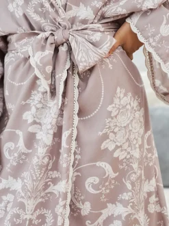 Mauve rose - Peignoir Laura Ashley Josette