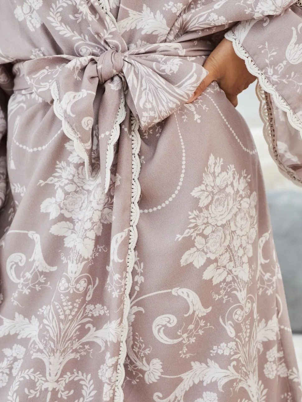 Mauve rose - Peignoir Laura Ashley Josette