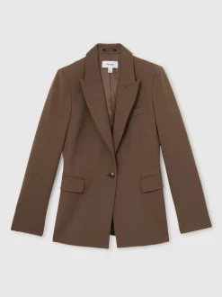 Mink neutre - Blazer de costume droit ajusté Reiss Gabie