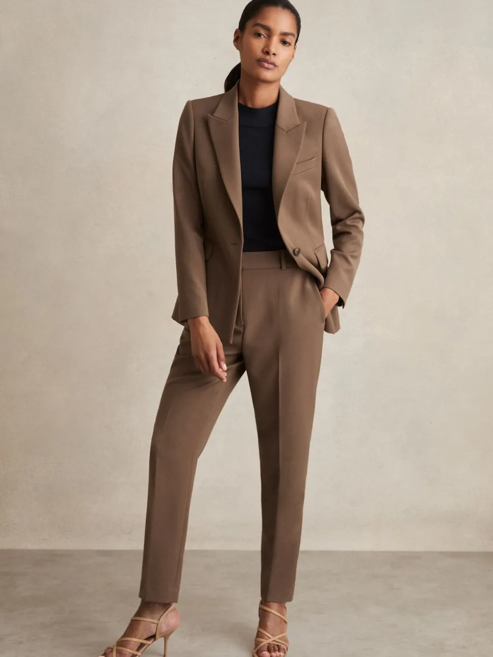 Mink neutre - Pantalon de costume Reiss Gabi slim