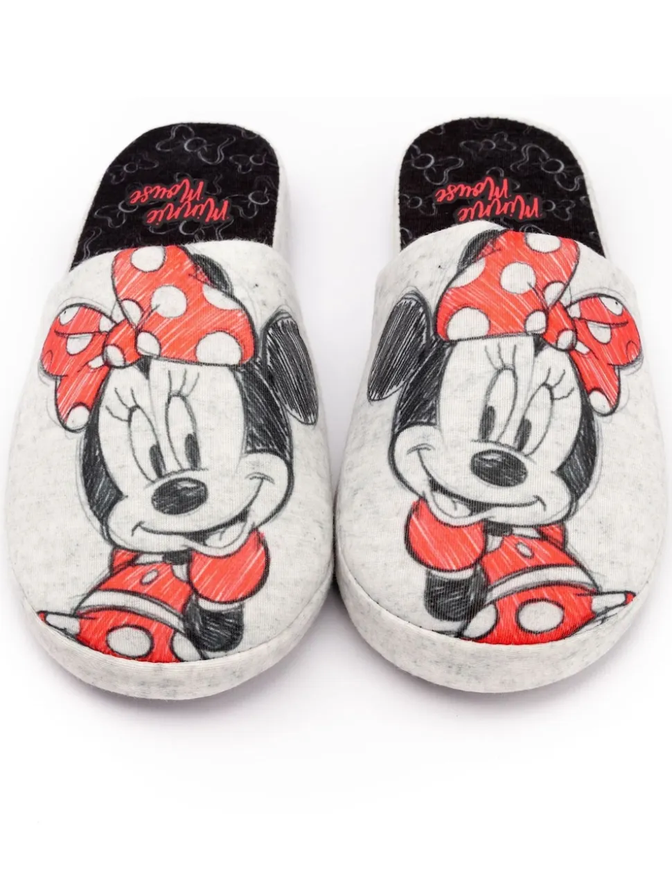 Minnie Mouse™ gris - Chaussons mules d’hiver Vanilla Underground femme