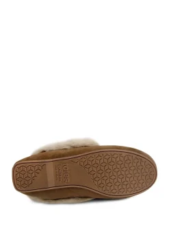 Mocassin Totes en daim véritable pour femme avec doublure en fausse fourrure