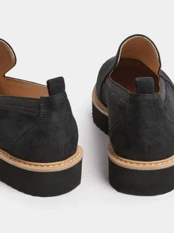 Mocassins à enfiler en faux daim Yours Curve en taille EEE extra large