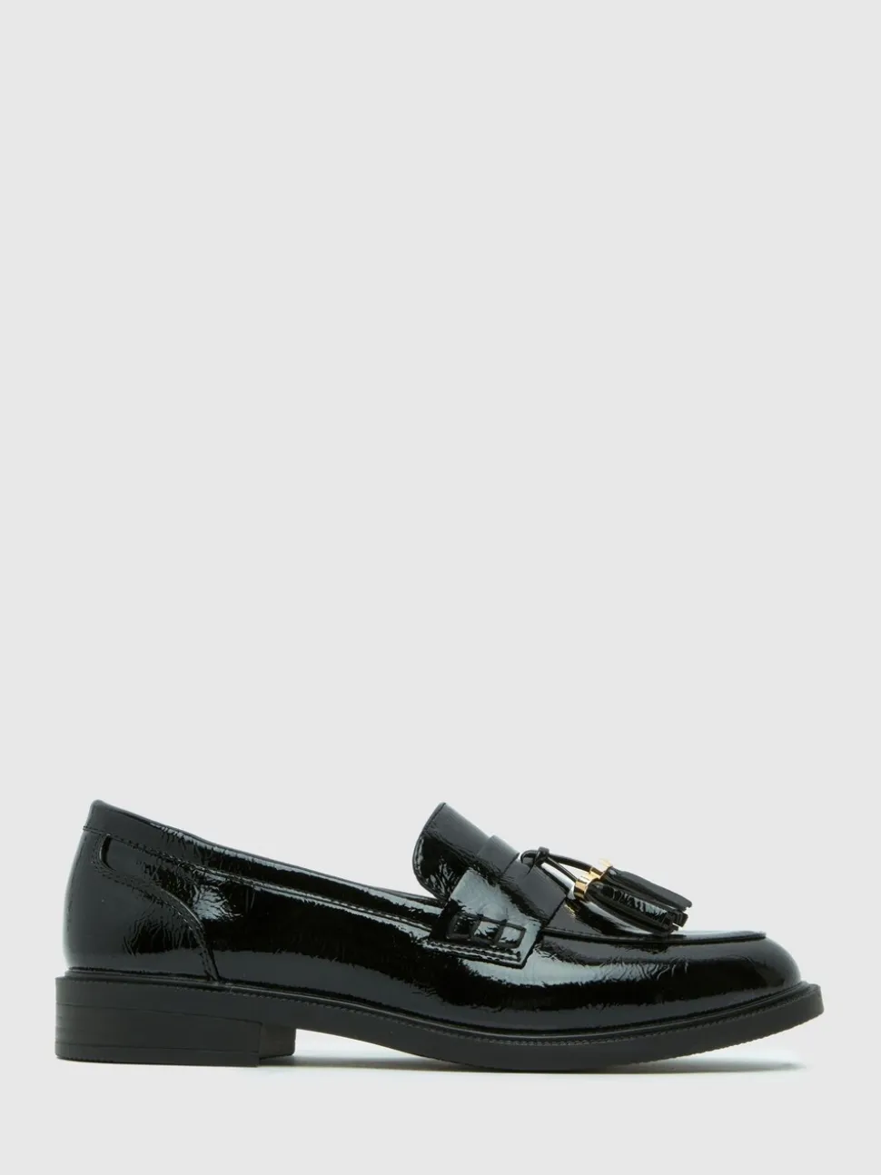 Mocassins à pampilles Schuh Layne vernies coupe large