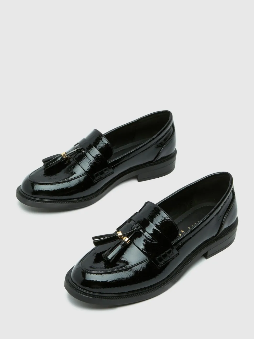 Mocassins à pampilles Schuh Layne vernies coupe large