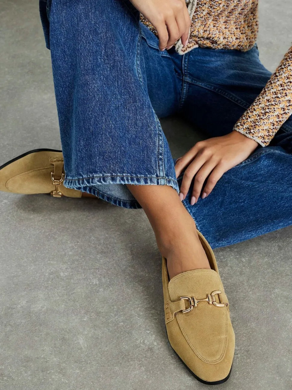Mocassins River Island en daim à mors