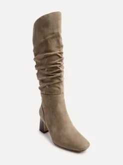 Mocha - Bottes hautes Linzi Alpine froncées