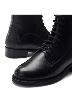 Moda in Pelle bottes à lacets en cuir MbyModa Otami