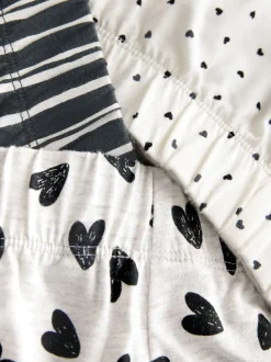 monochrome - Ensemble de 3 pyjamas shorts