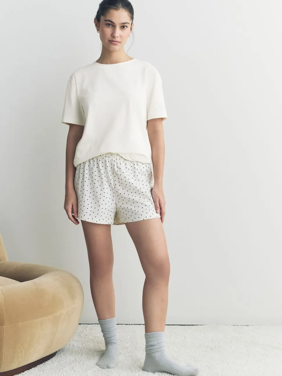 monochrome - Ensemble de 3 pyjamas shorts