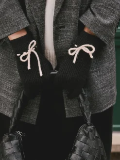 monochrome - Lot 3gants en maille D Bows 1