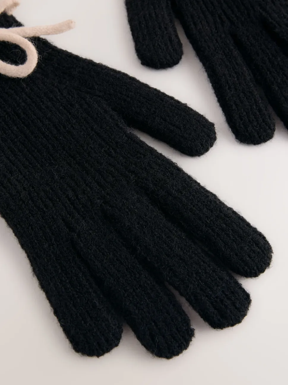 monochrome - Lot 3gants en maille D Bows 1
