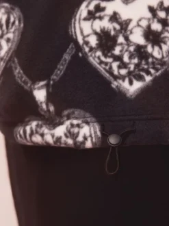 monochrome - Polaires Polar demi-zippée Cœur et médaillon