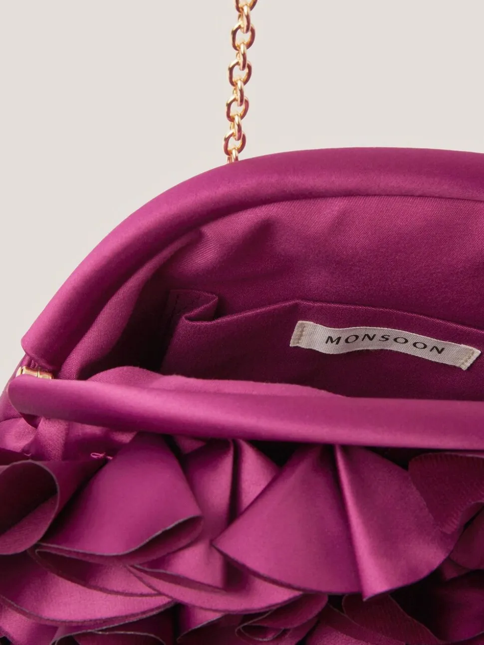 Monsoon pochette Mindy Corsage en satin
