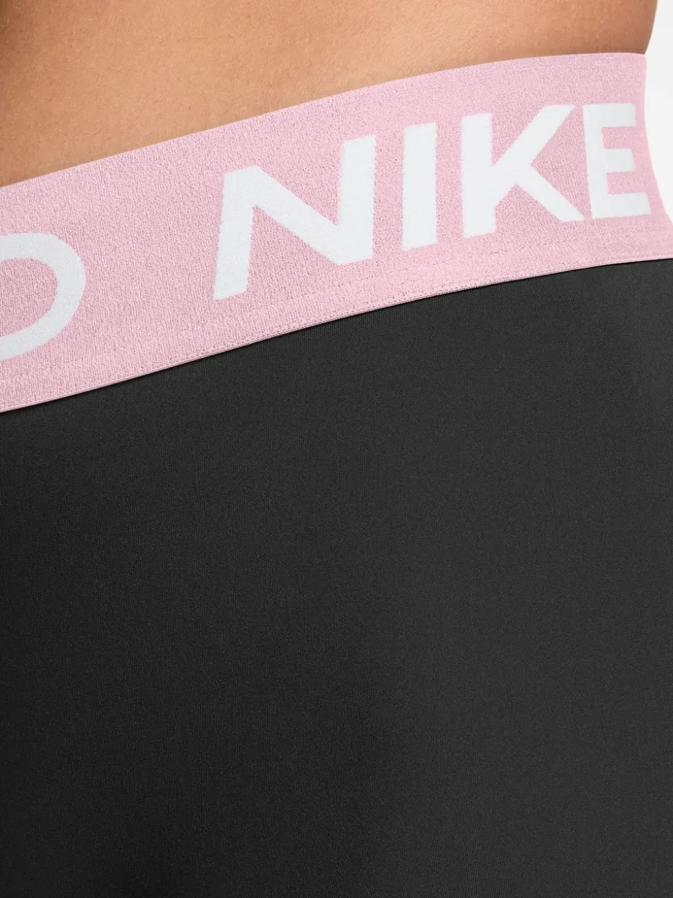 mousse Noir/Rose - Short motard Nike Pro Mid-Rise 3po