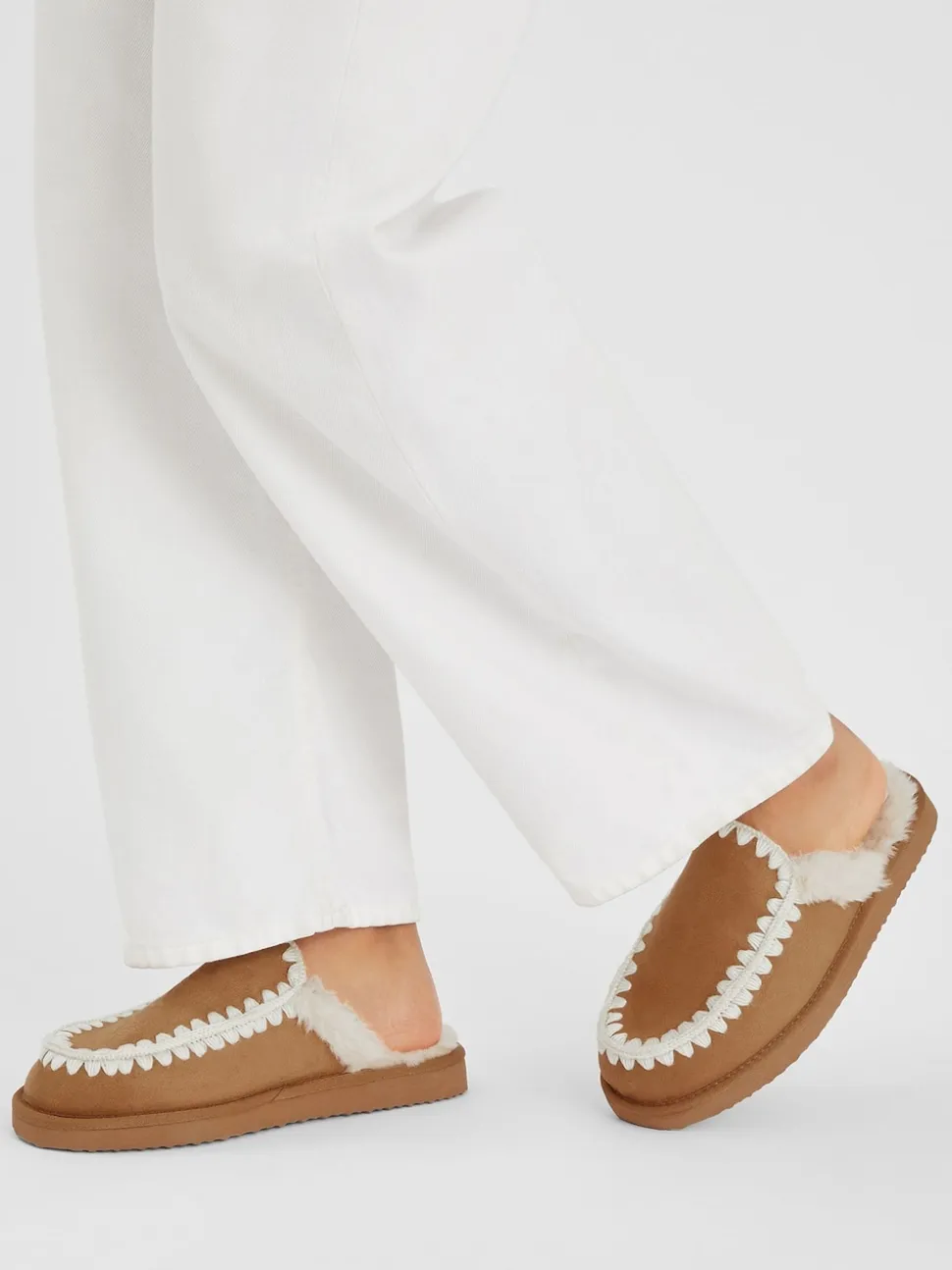 Mules Accessorize Whipstitch en suédette