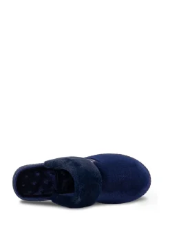 Mules Totes Isotoner à talons en velours scintillant pour femme