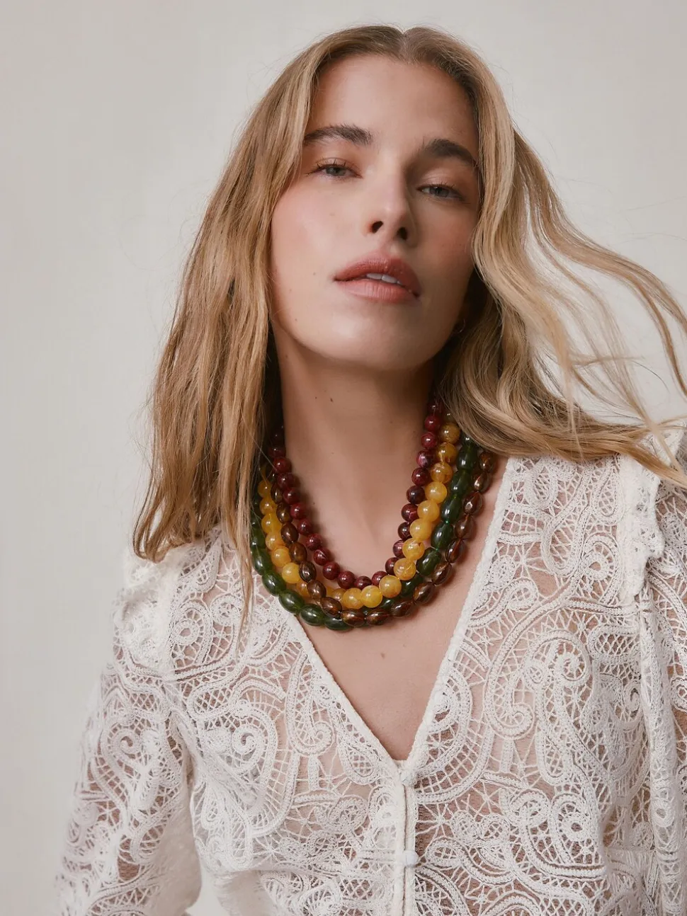 Multicolore - 4 Layer Beaded Necklace