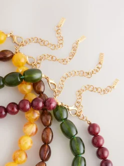 Multicolore - 4 Layer Beaded Necklace