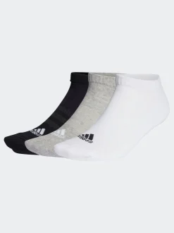 Multicolore - Adidas Chaussettes basses matelassées 3 Pack