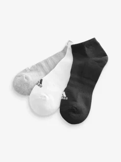 Multicolore - Adidas Chaussettes basses matelassées 3 Pack